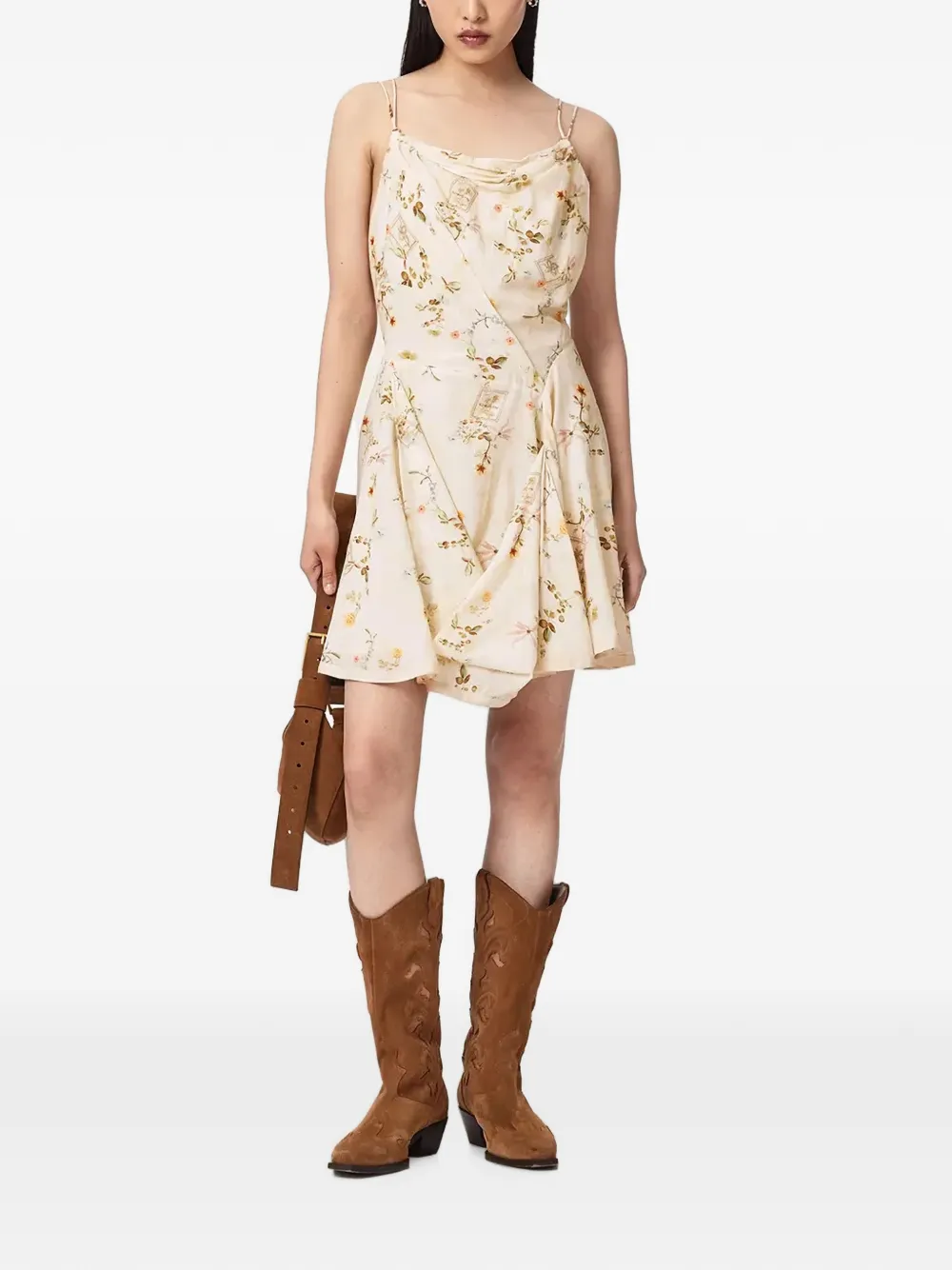 AllSaints Claire mini-jurk Wit