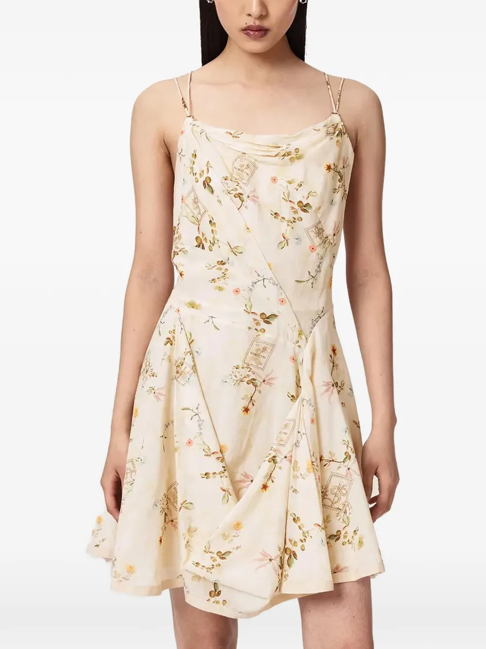 AllSaints Claire mini-jurk Wit