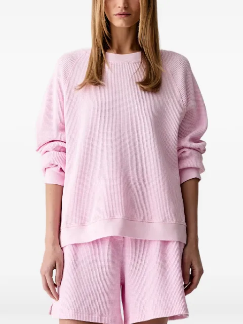 American Vintage Uscow waffle-knit raglan-sleeve sweater
