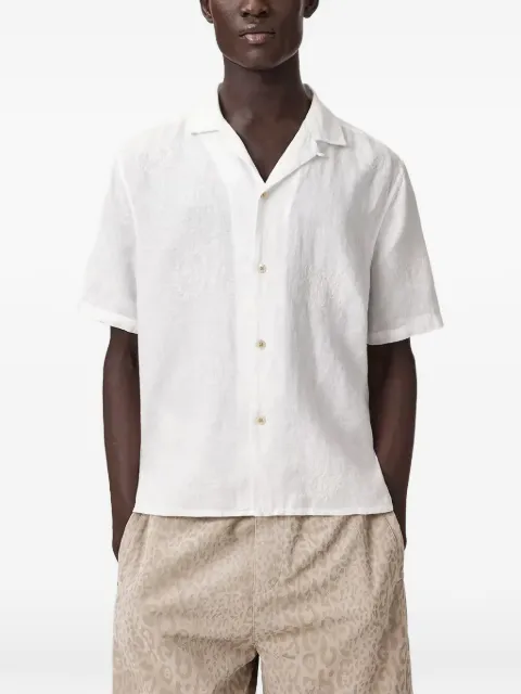 AllSaints Sepal short-sleeve linen shirt