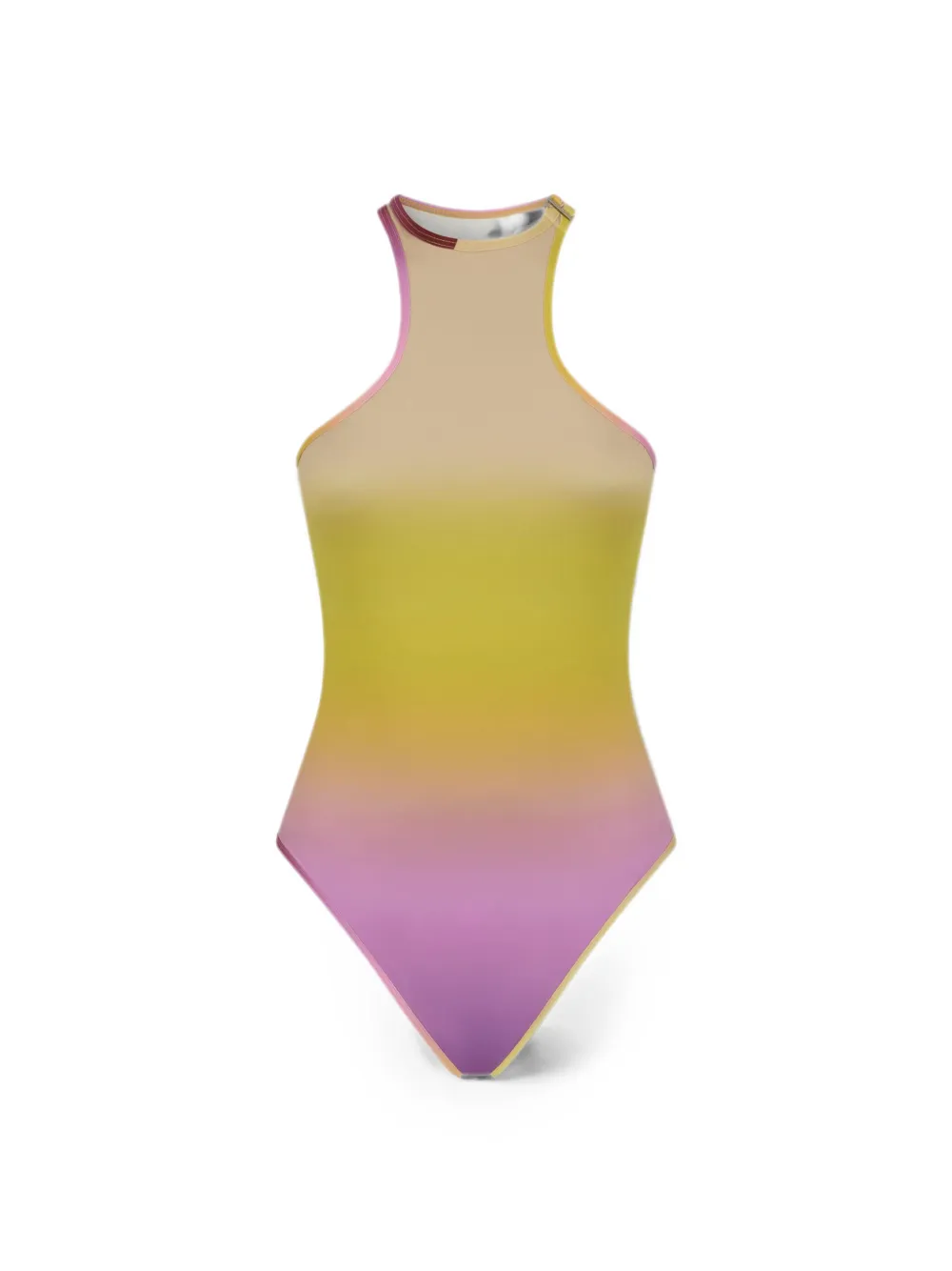 The Attico Badpak met degradé-print Geel