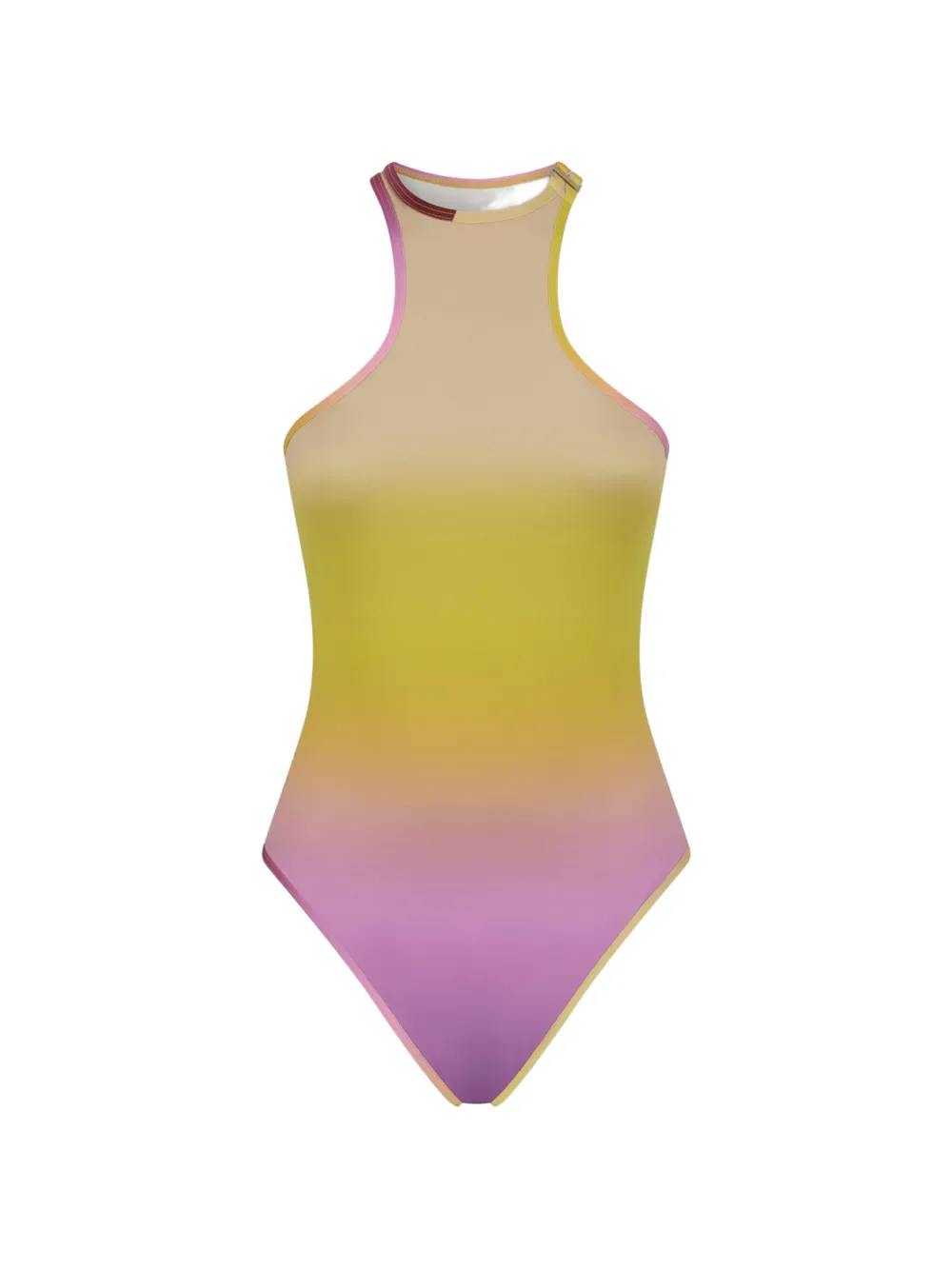 Attico Degradé-print Swimsuit In Multi