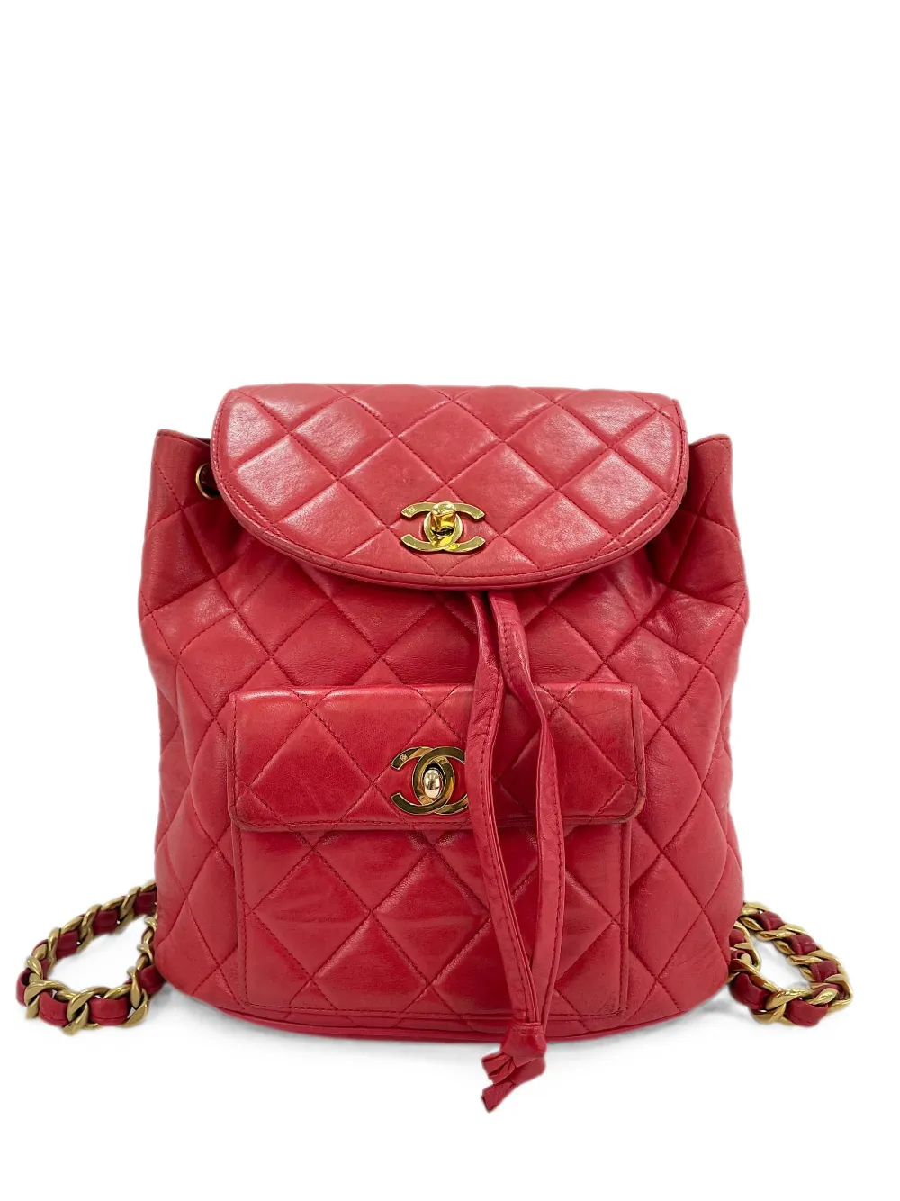 CHANEL Pre-Owned 1990s Matelasse backpack - Red