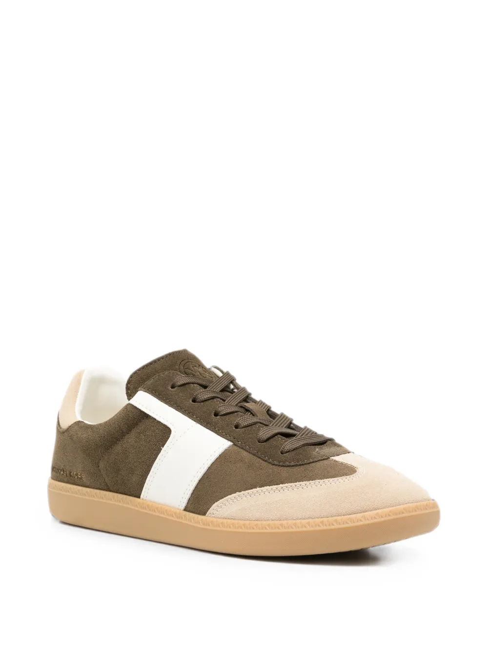 Michael Kors Jovie panelled lace-up sneakers Groen