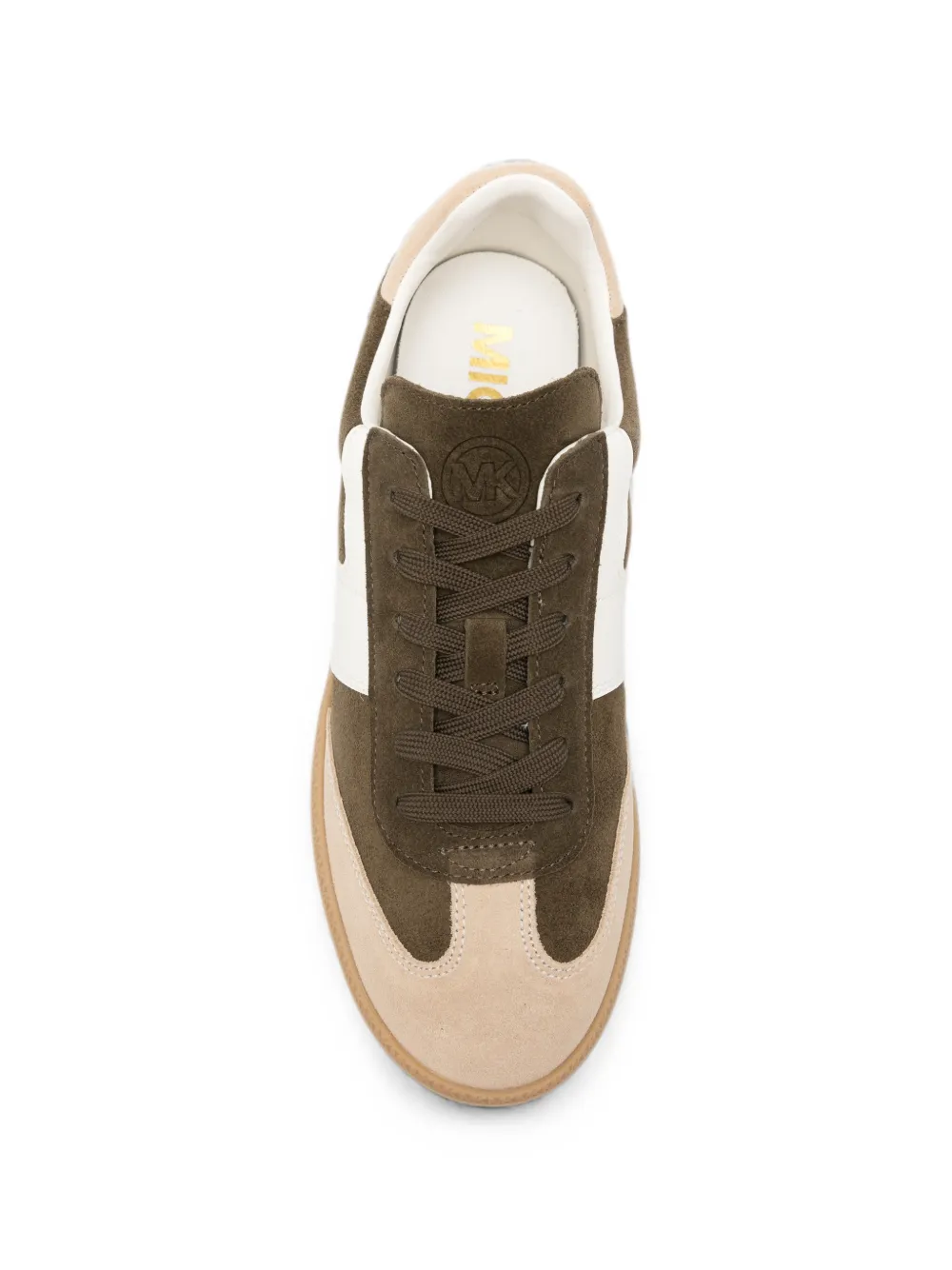 Michael Kors Jovie panelled lace-up sneakers Groen