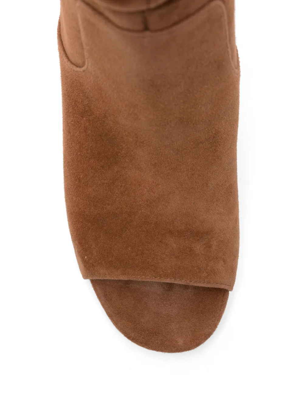 Michael Kors Shayna slouchy open-toe ankle boots Bruin