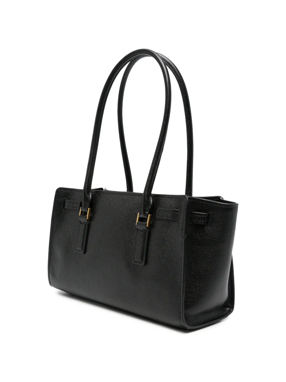 Michael Kors studded leather shoulder bag Zwart
