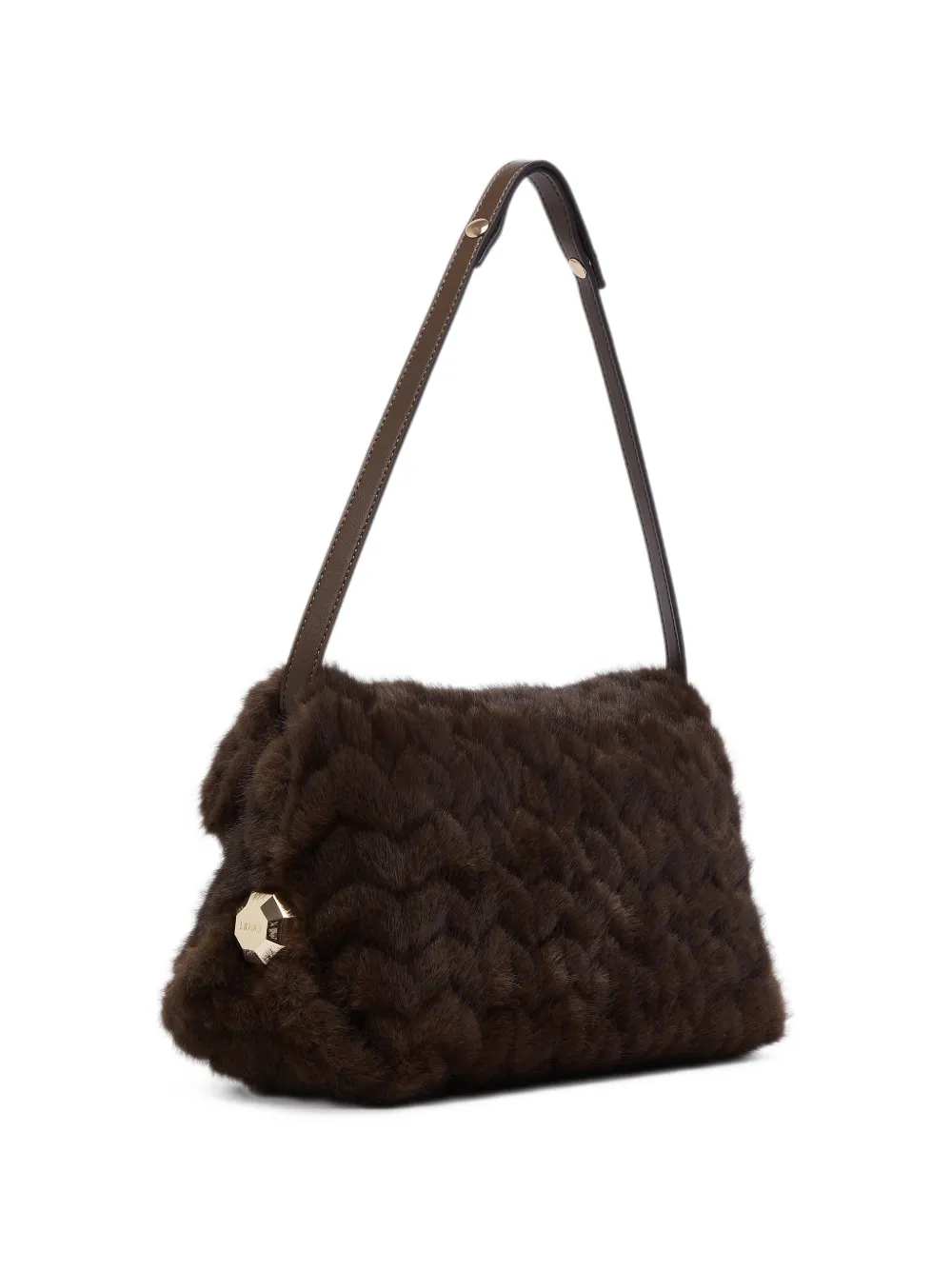 LIU JO Riccy bag in faux fur - Marrone