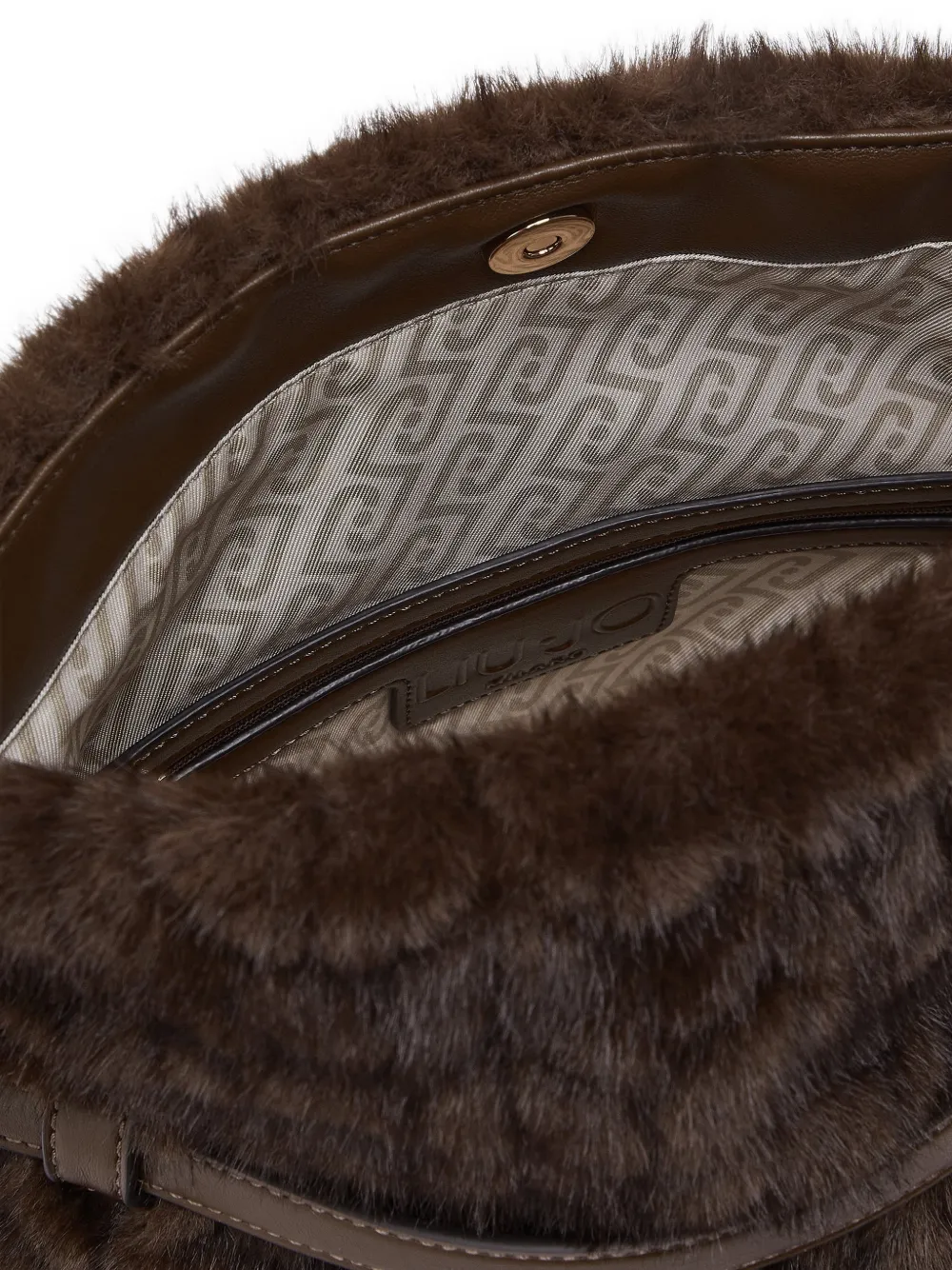 LIU JO Riccy bag in faux fur Bruin