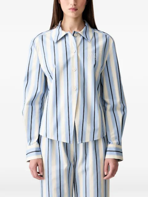 Stine Goya camisa con rayas bordadas