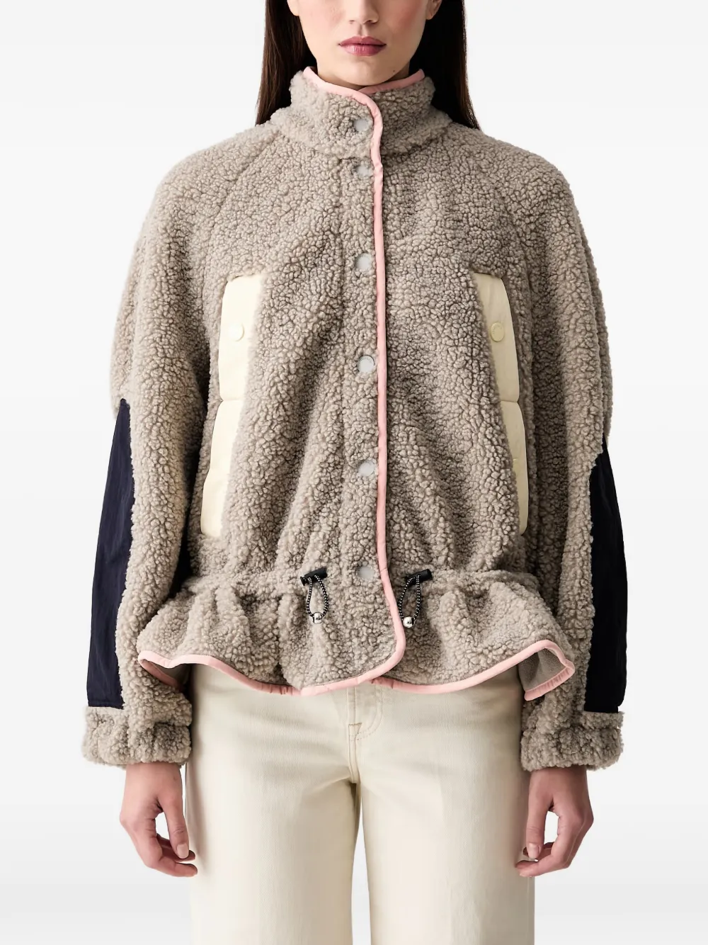 Stine Goya dropped-shoulder gathered jacket - Grigio