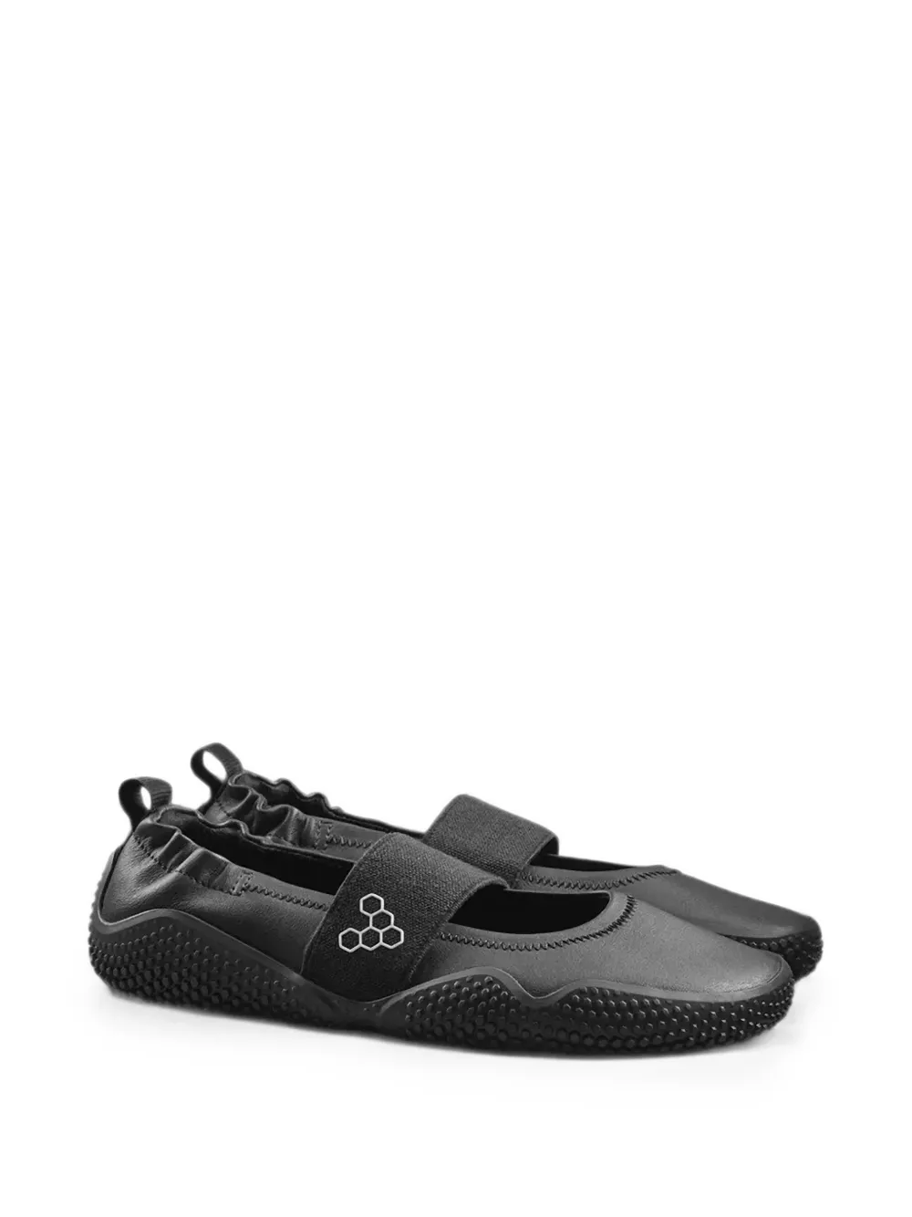 Vivobarefoot Motus Studio elasticated-strap ballet flats Zwart