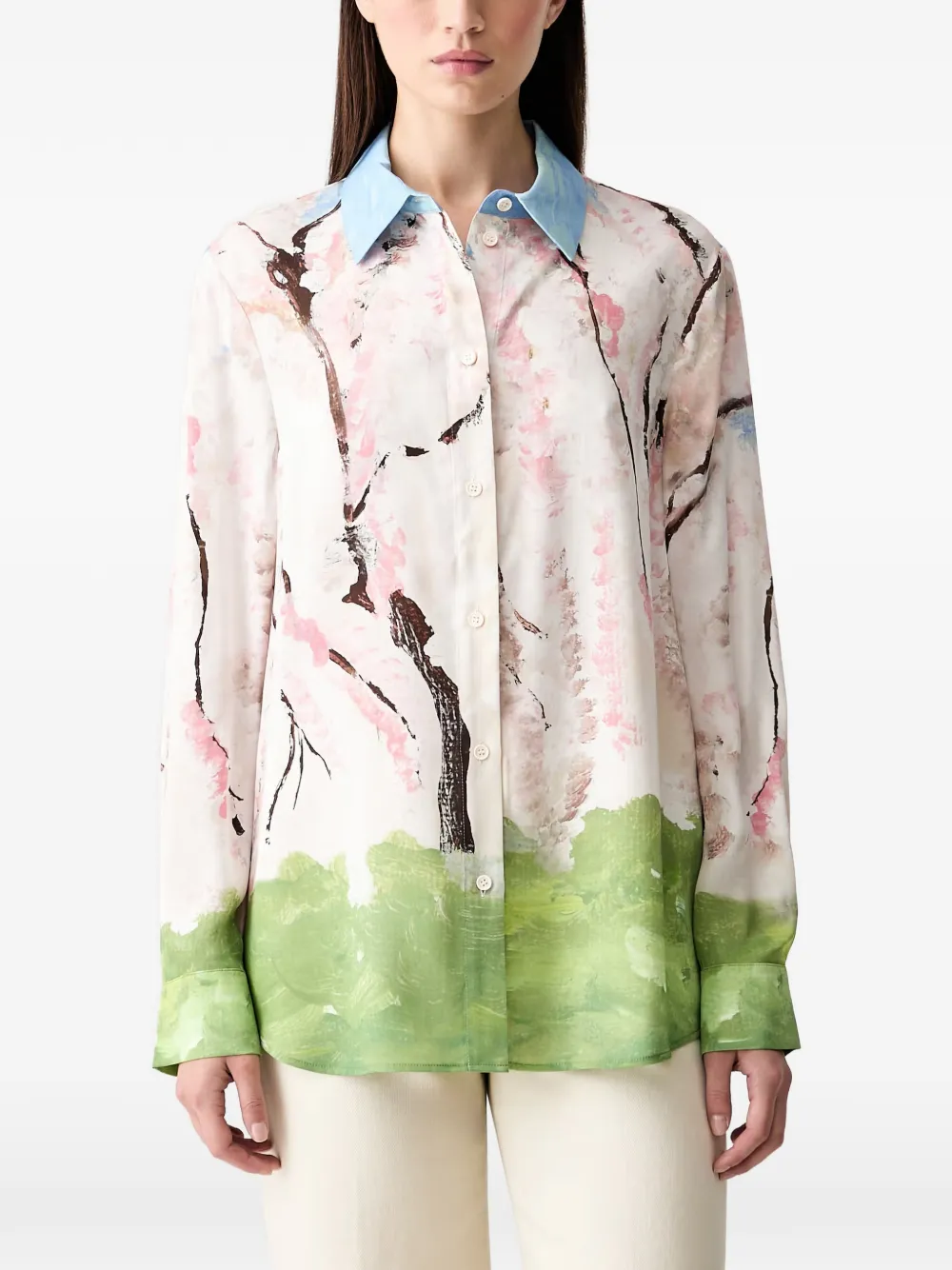 Stine Goya relaxed-fit long-sleeve shirt - Toni neutri
