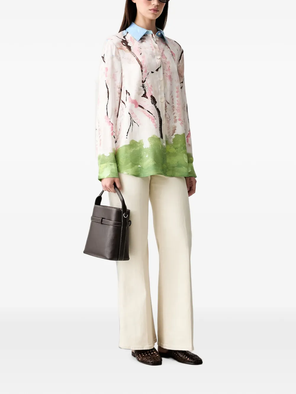Stine Goya Ruimvallend blouse Beige
