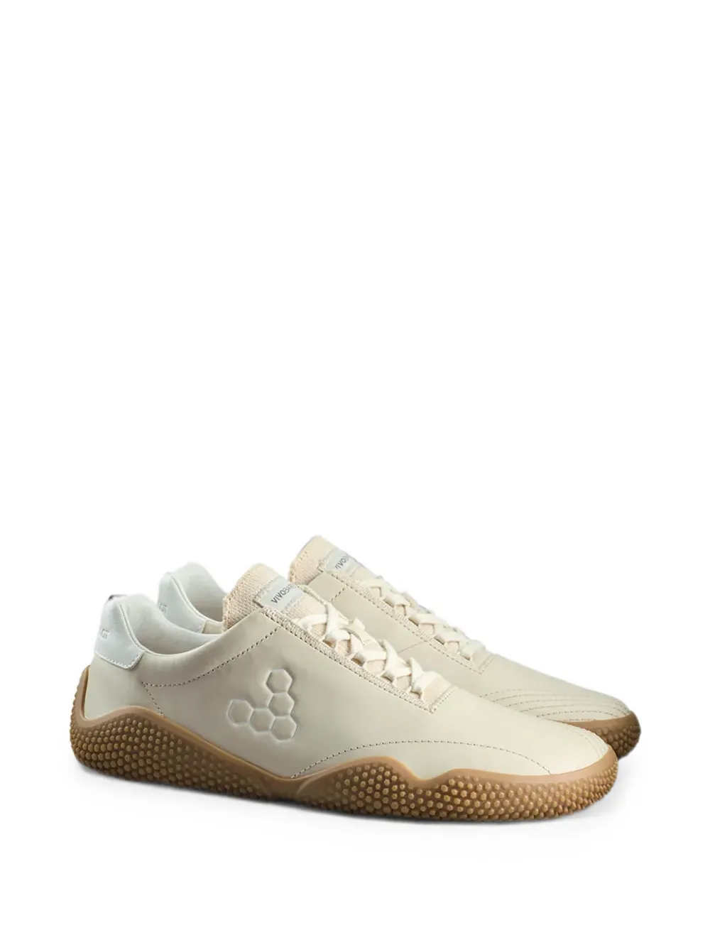 Vivobarefoot Motus Studio logo-print lace-up sneakers Beige