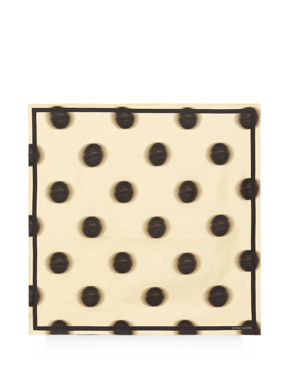 Stine Goya polka-dot square scarf - Giallo