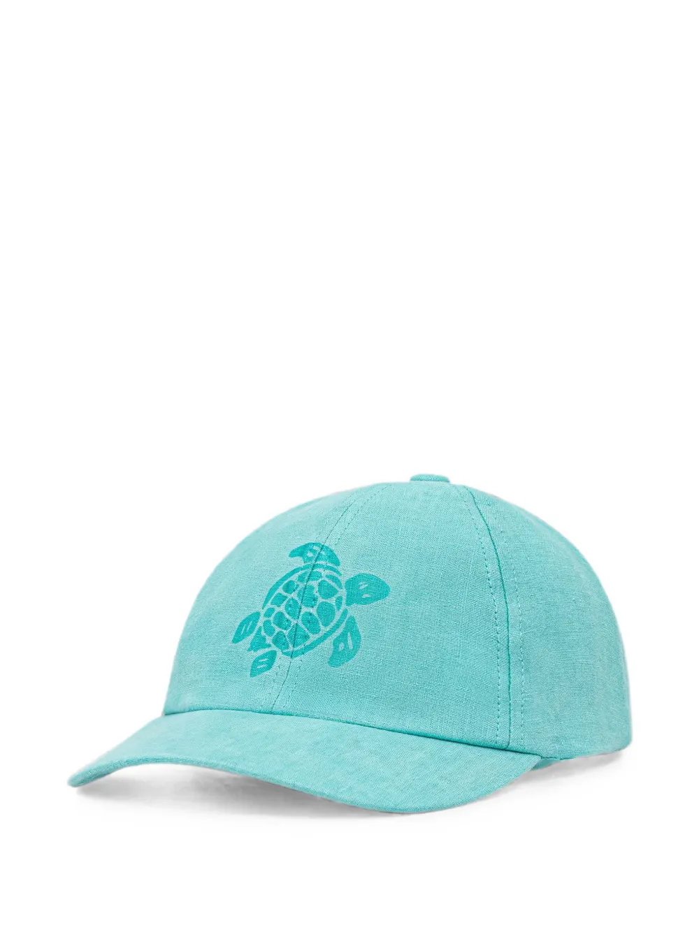 Vilebrequin Camo Turtle-print Baseball Cap In Blue