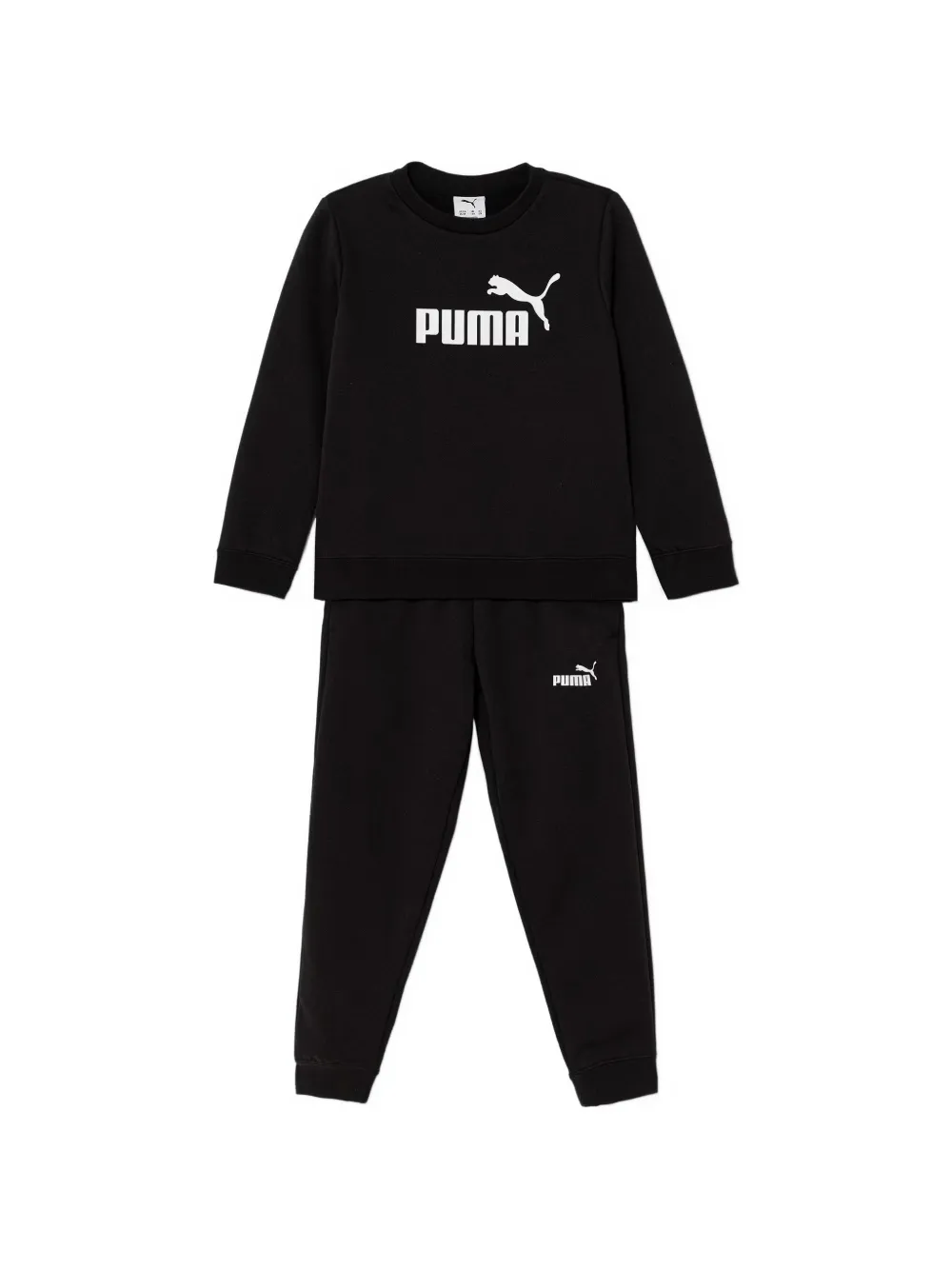 Puma Kids logo-print tracksuit - Nero
