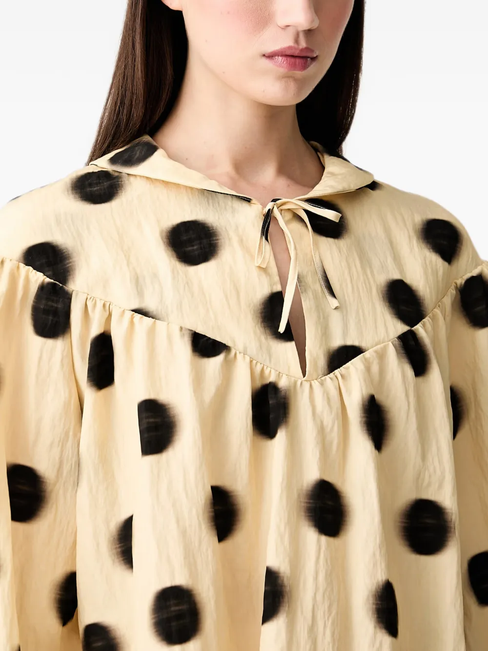 Stine Goya Blouse met stippen Geel