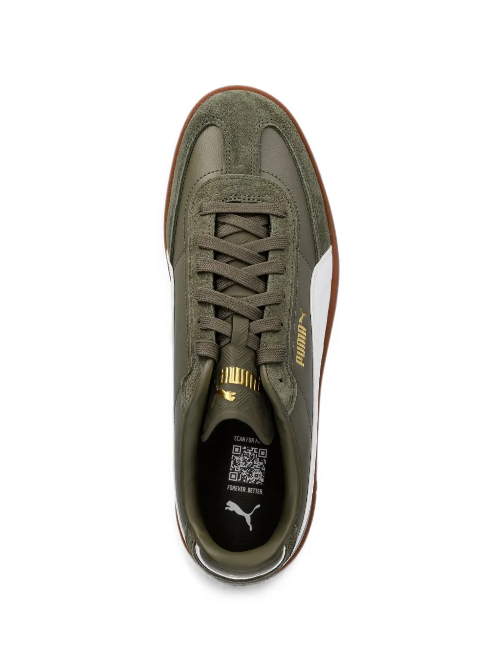 PUMA Club II Era panelled sneakers Groen