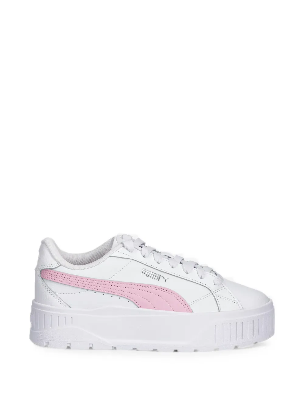 Puma Karmen Ii Leather Platform Sneakers In White