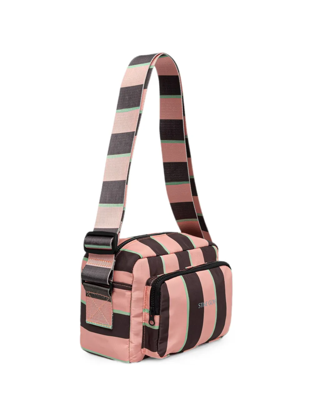 Stine Goya striped cross body bag - Rosa