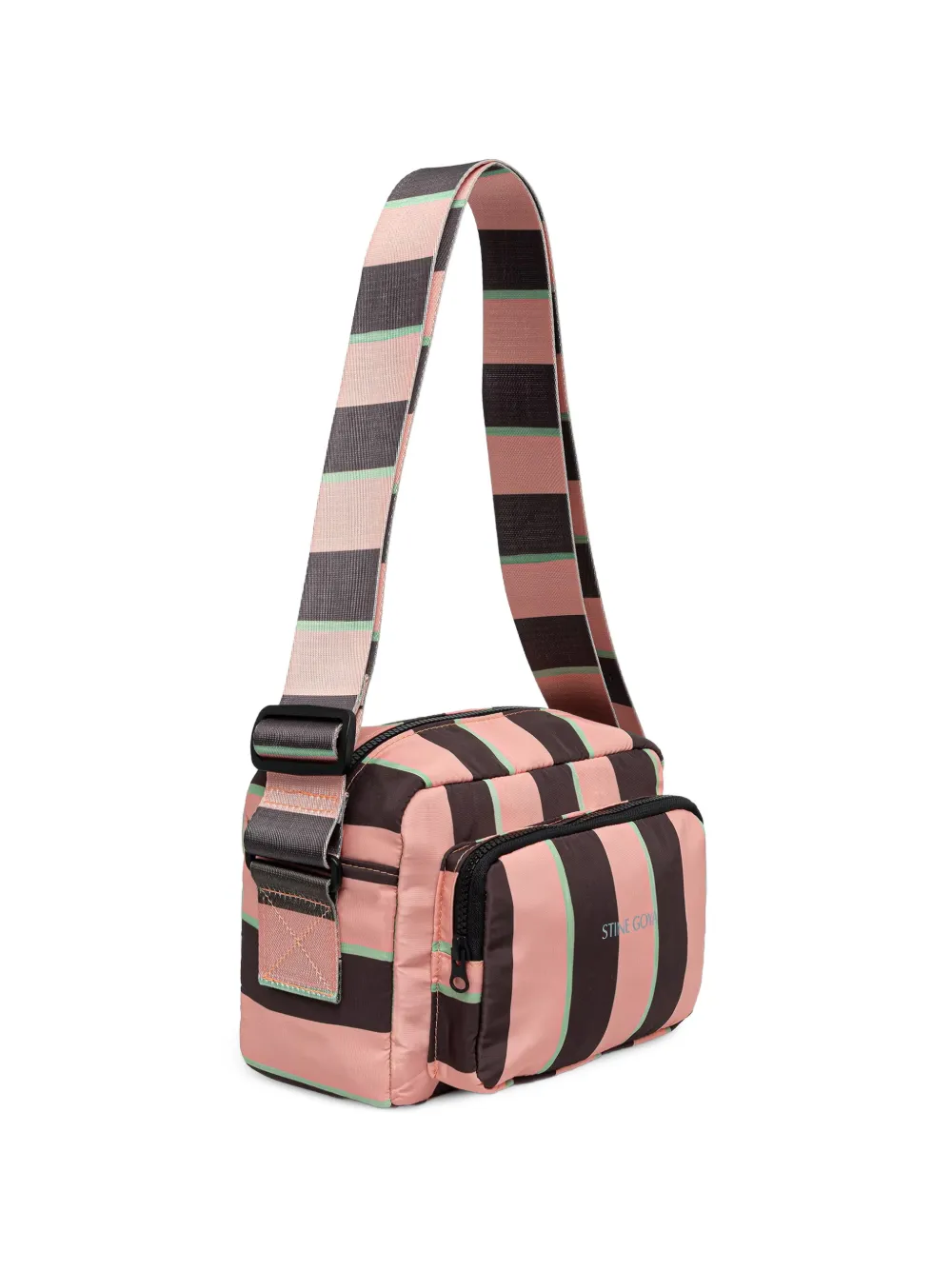 Stine Goya striped cross body bag - Rosa