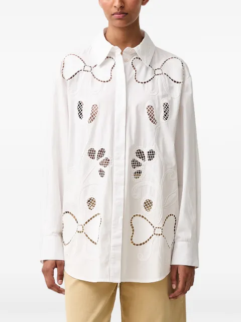 Stine Goya camisa con bordado inglés