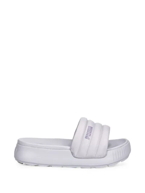 PUMA padded logo-print slides