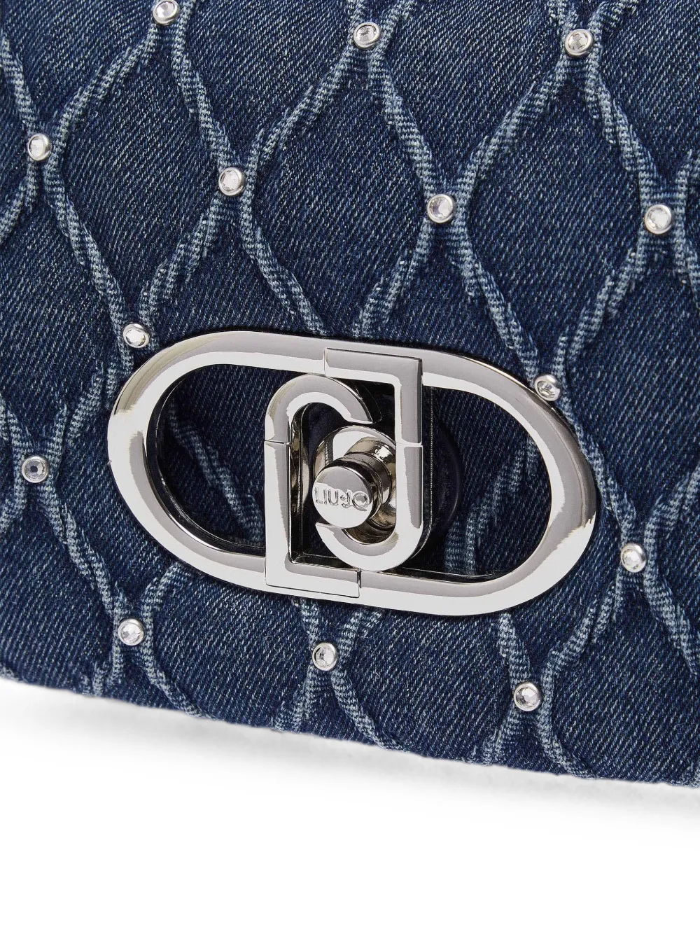 LIU JO Medium LaPuffy denim tas Blauw