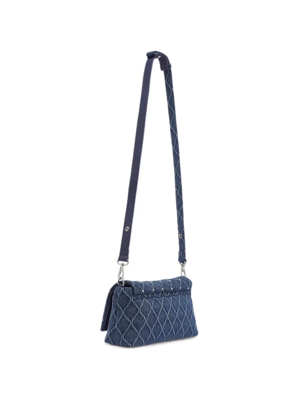 LIU JO Medium LaPuffy denim tas Blauw