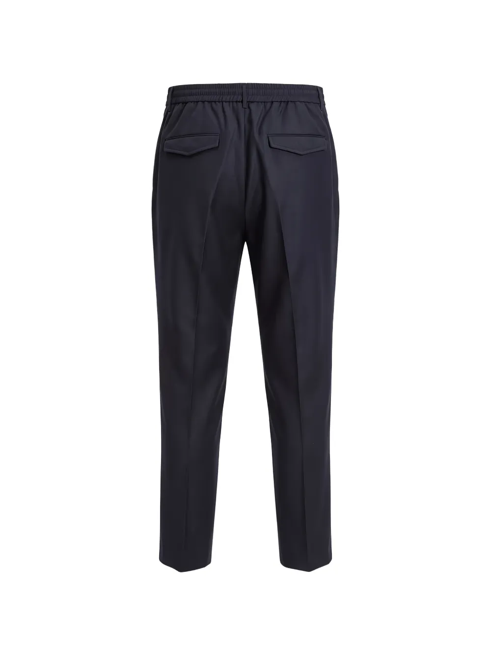 Peserico Getailleerde plooibroek met trekkoord Blauw