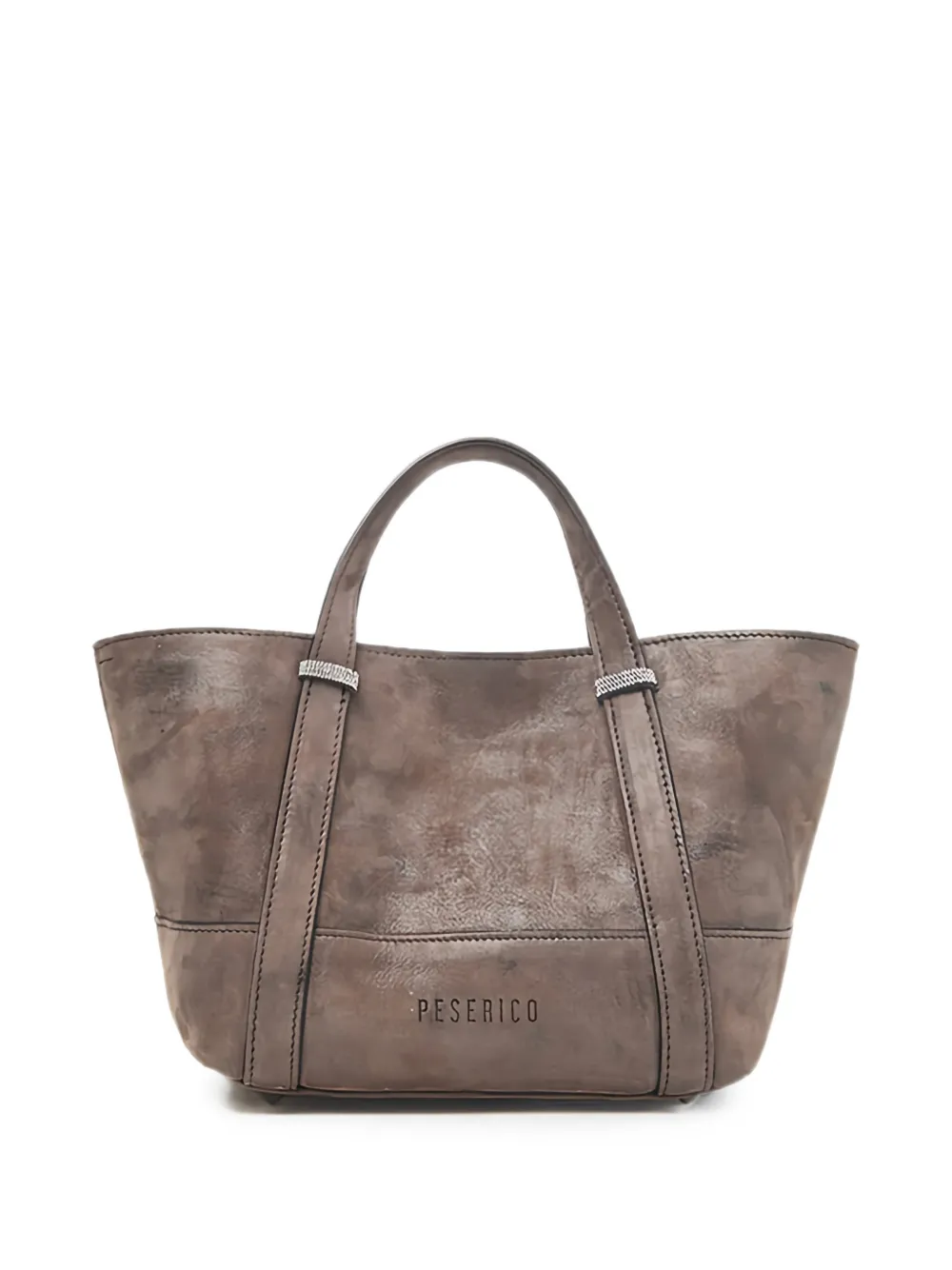 Peserico leather tote bag - Marrone