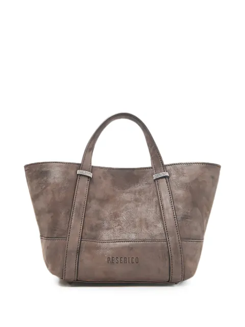 Peserico leather tote bag