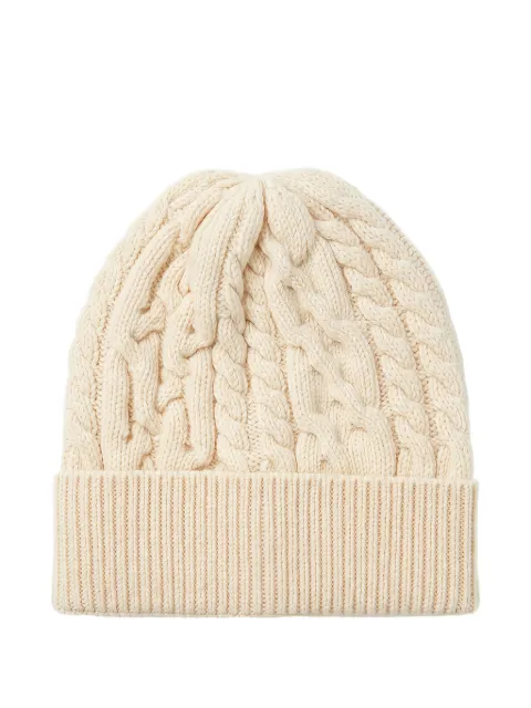 Peserico cable-knit turn-up beanie hat