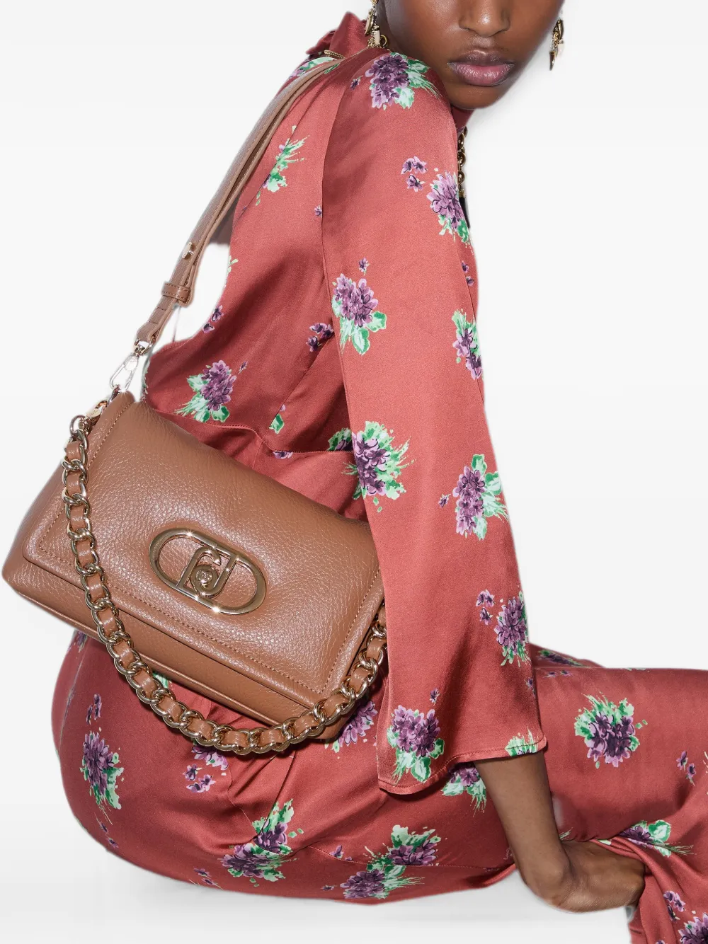 LIU JO LaPuffy medium tas Bruin