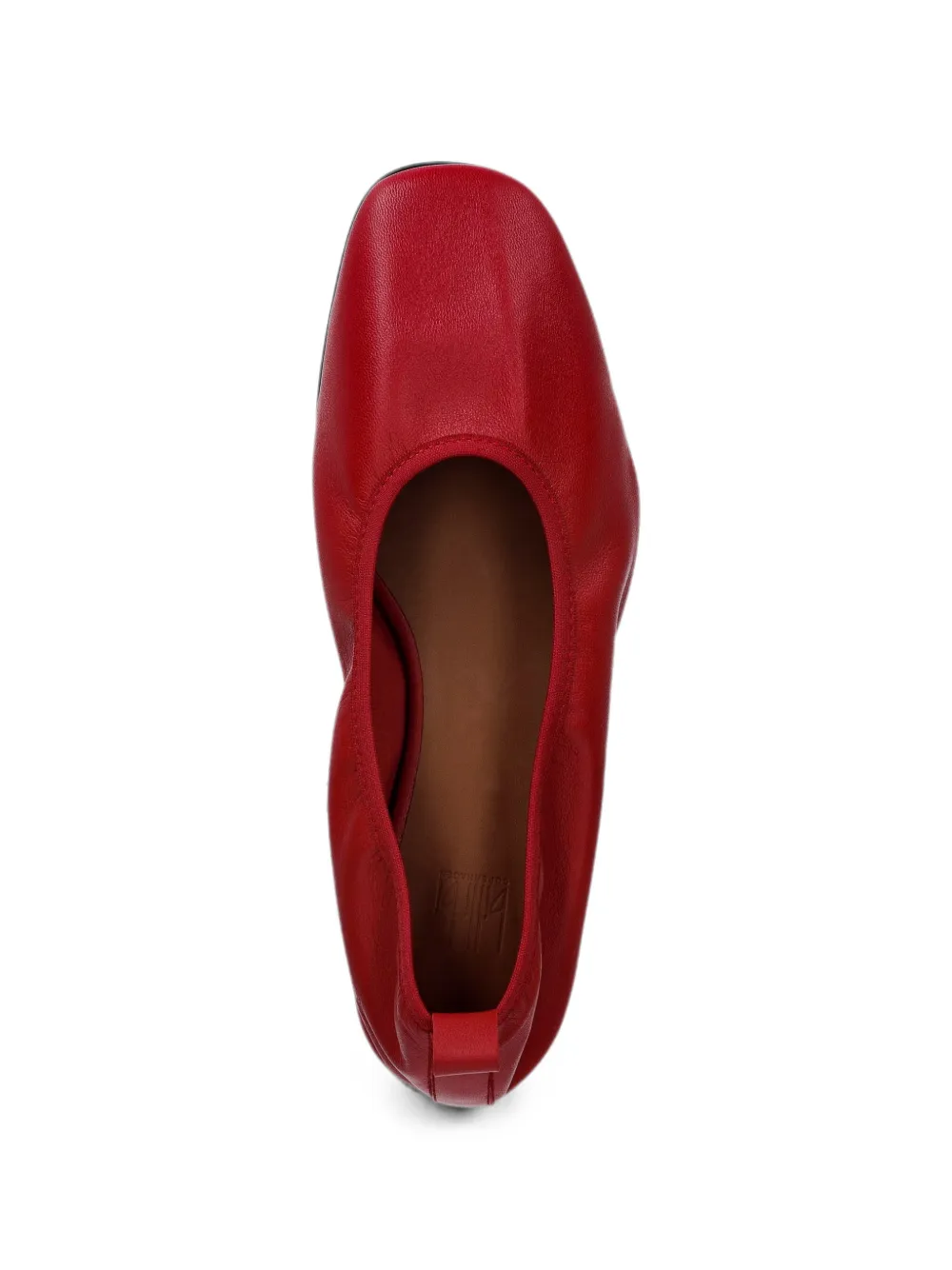 BILLI BI A9920 square-toe ballet flats Rood