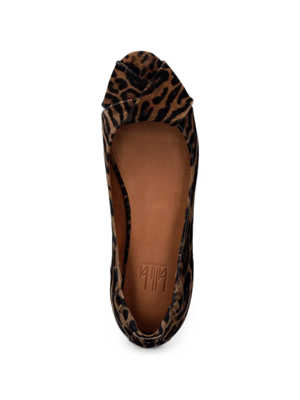 BILLI BI A9410 leopard-print peep-toe pumps Beige