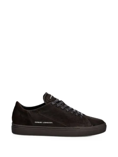 Crime London suede logo-print sneakers