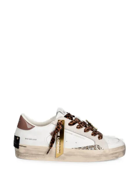 Crime London Sk8 Deluxe leopard-print sneakers