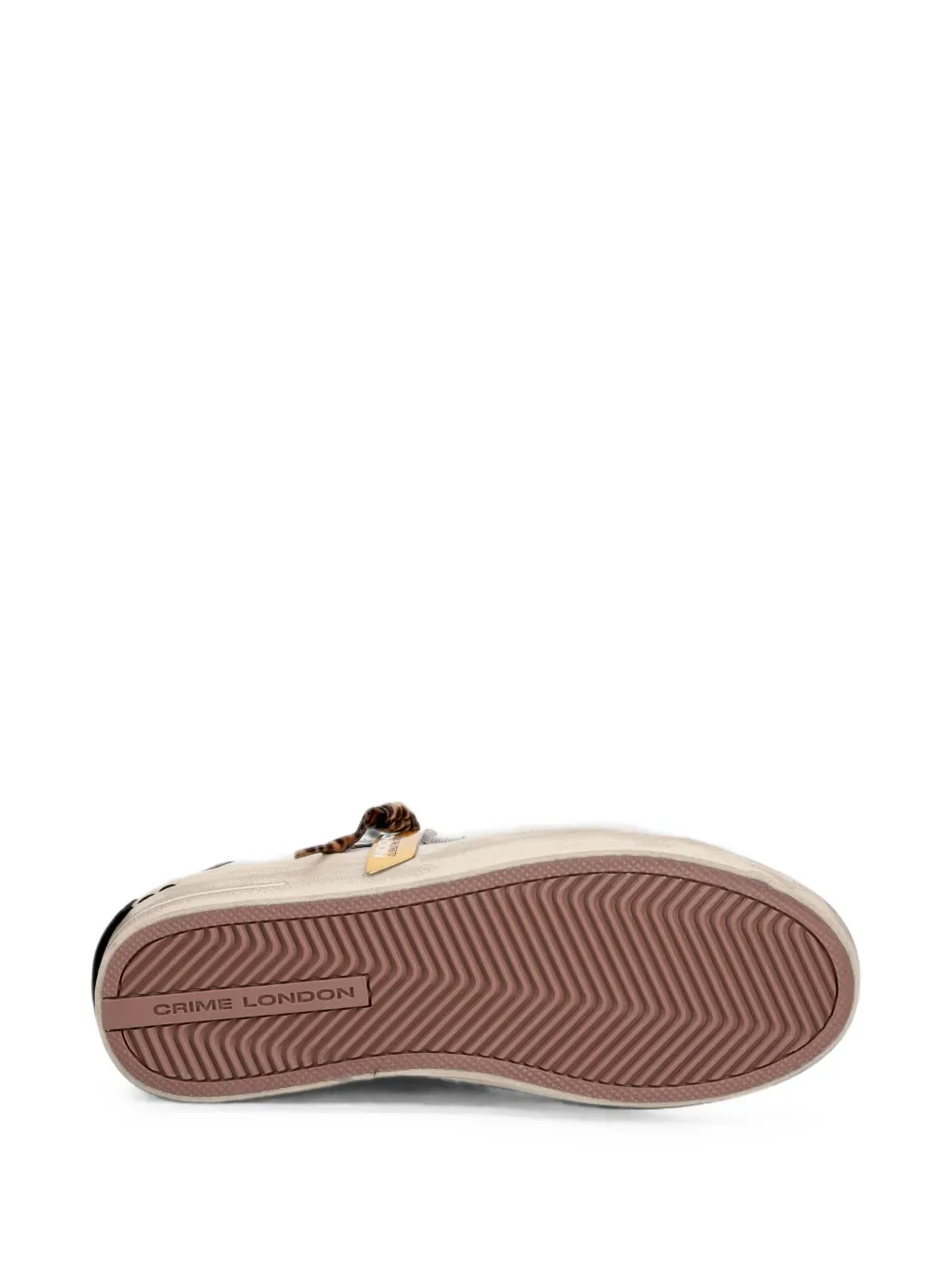 Crime London Sk8 Deluxe leopard-print sneakers Wit