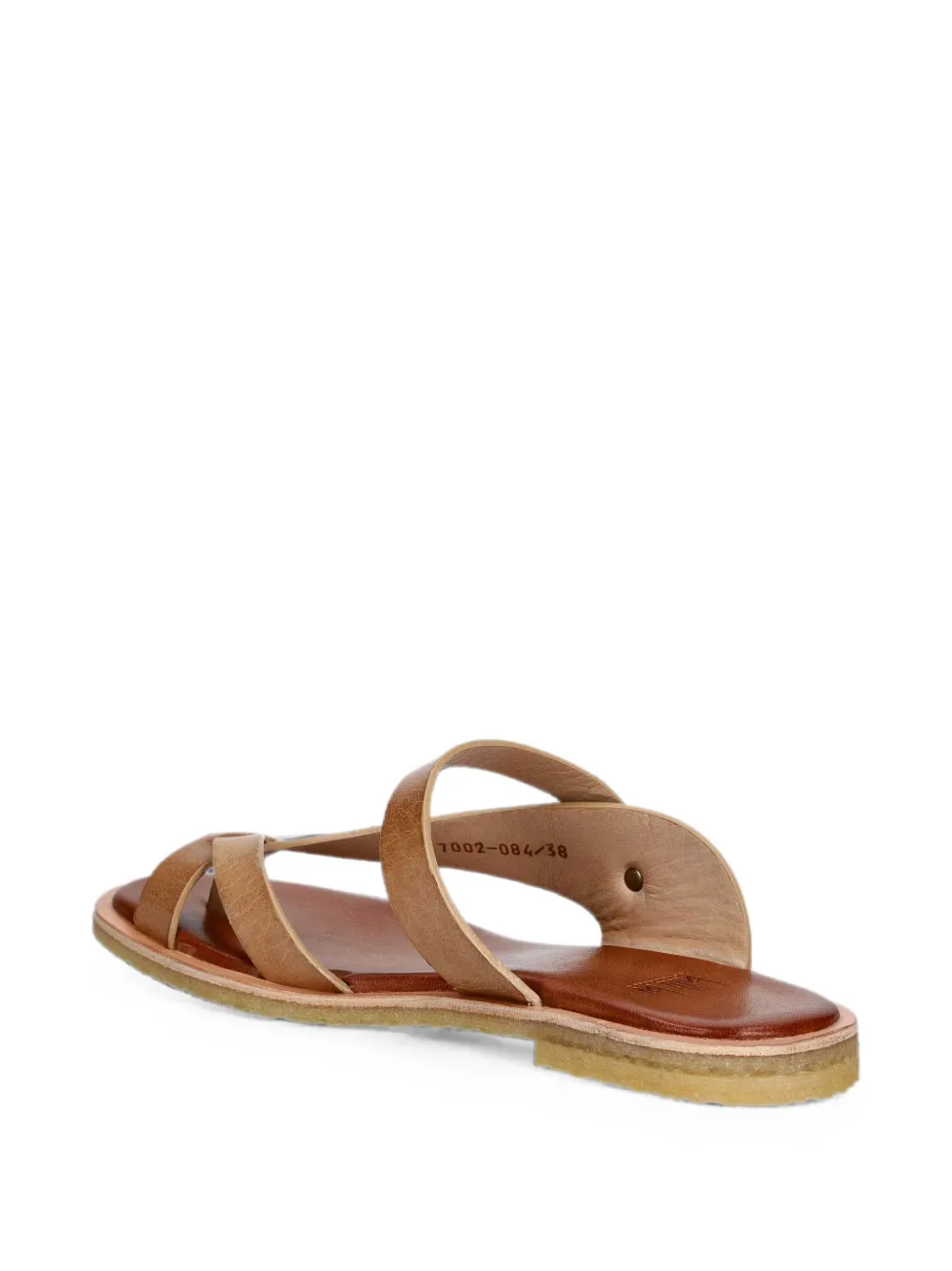 BILLI BI T7002 crossover-strap toe-loop sandals Beige