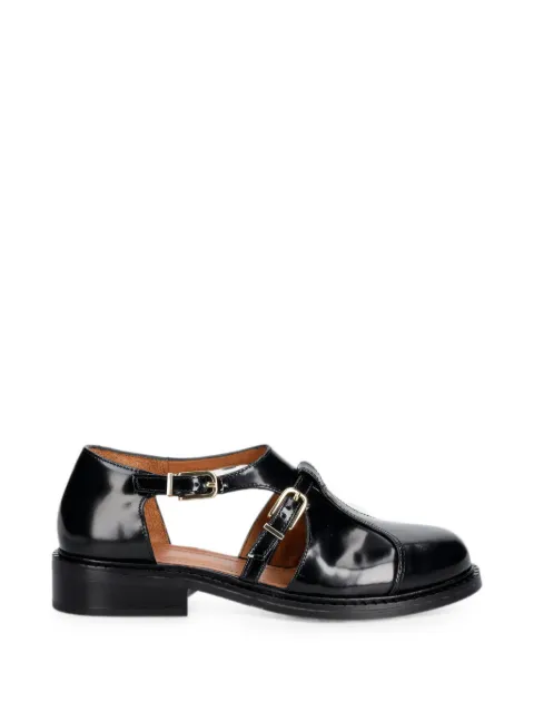 BILLI BI A9706 buckle-fastening cut-out Derby shoes
