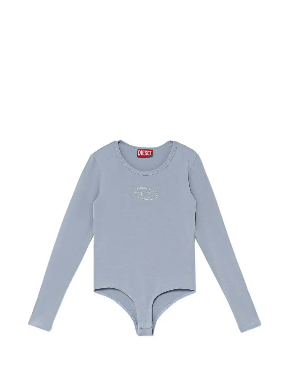 Diesel Kids Oval D long-sleeve bodysuit - Blu