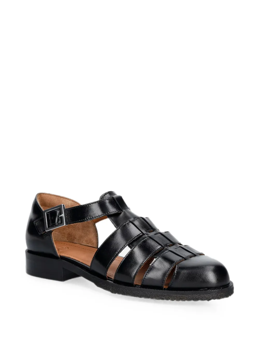 BILLI BI A6315 buckle-fastening caged sandals Zwart
