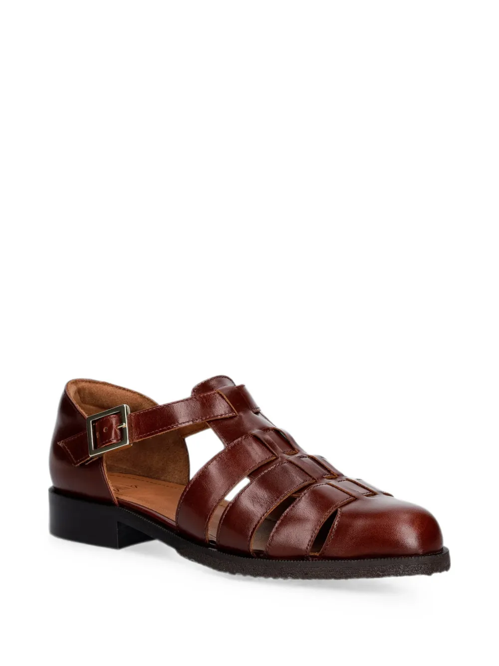BILLI BI A6315 buckle-fastening caged sandals Bruin