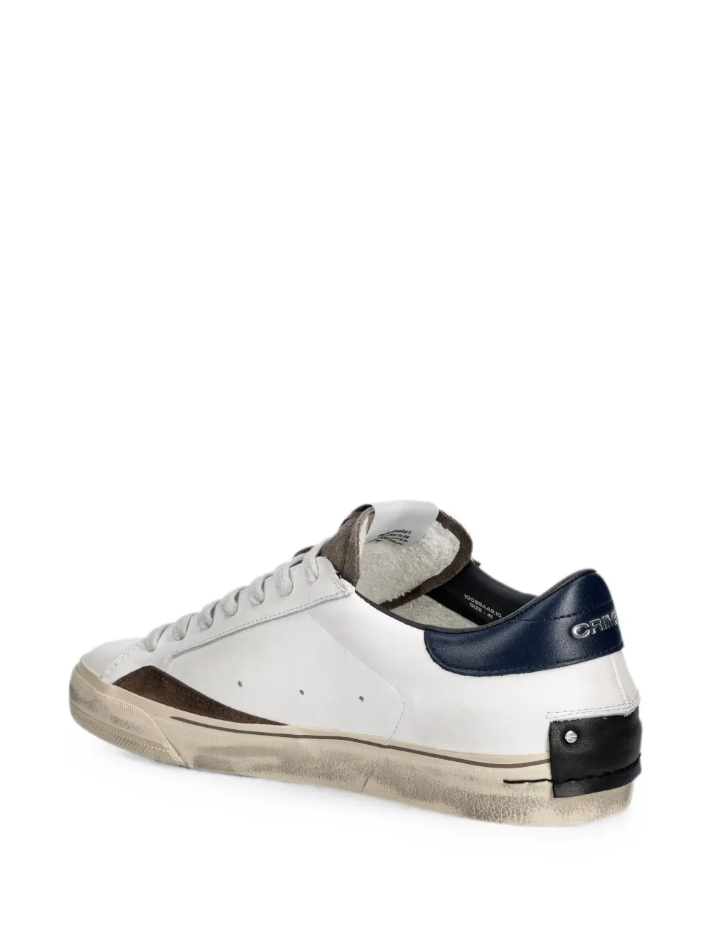 Crime London Distressed panelled sneakers Wit