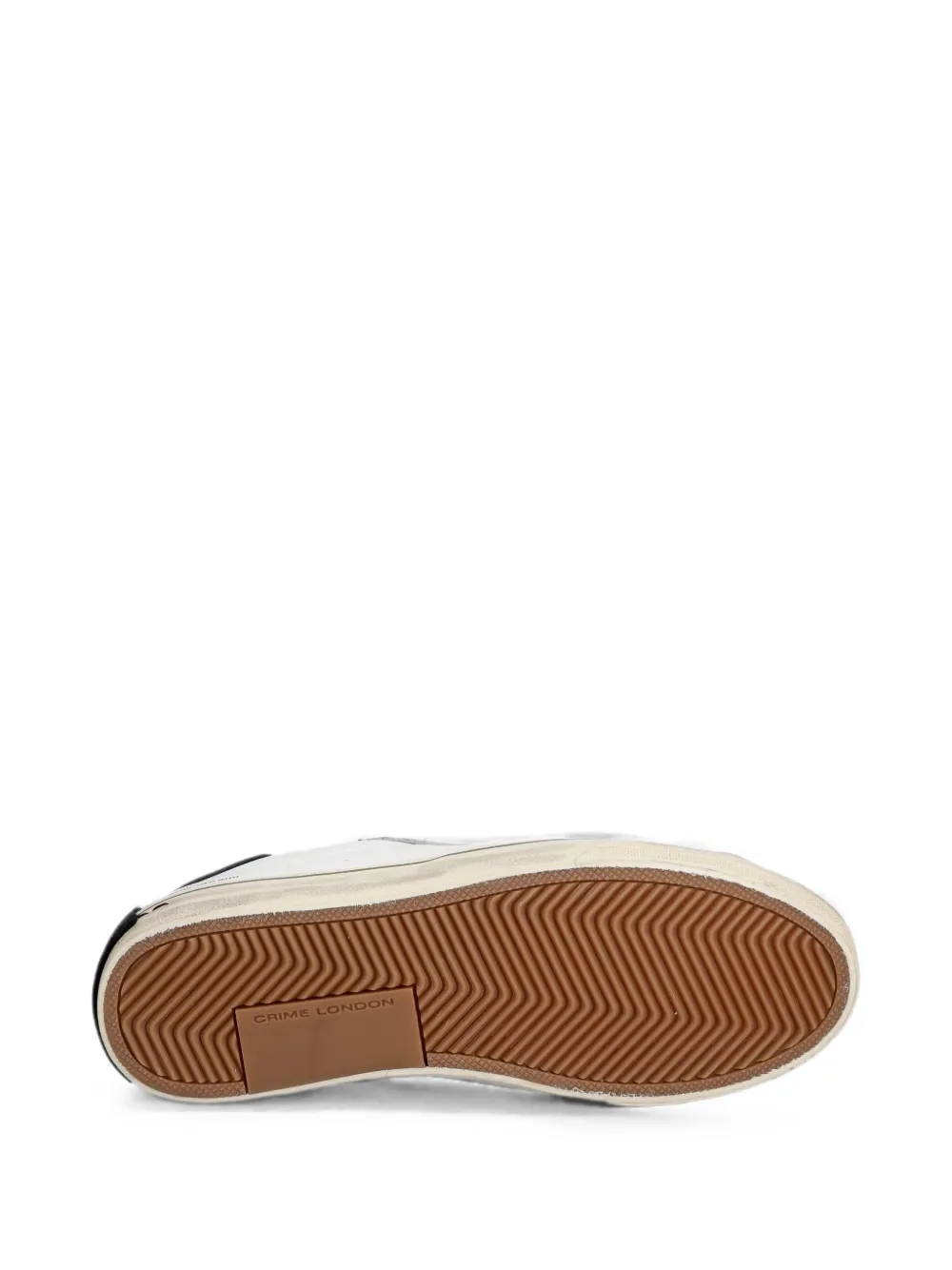 Crime London Distressed panelled sneakers Wit