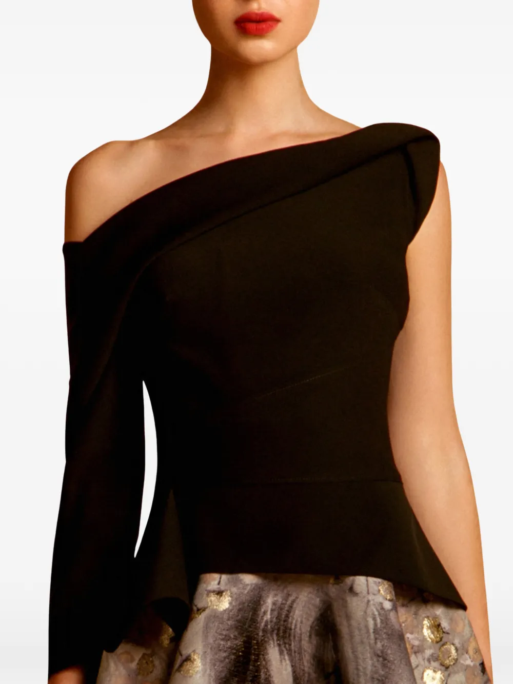 Gemy Maalouf Asymmetrische top Zwart