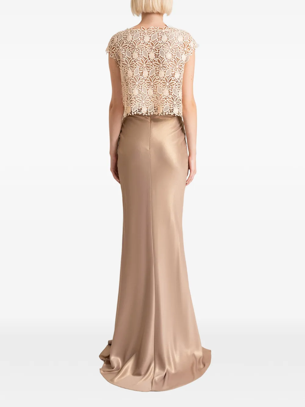 Gemy Maalouf Gedrapeerde maxi-rok Beige